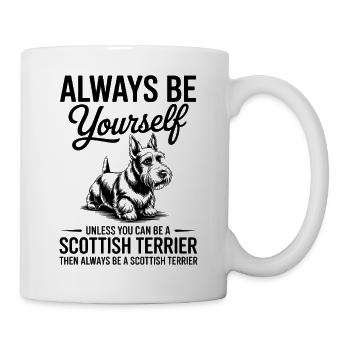 Scottish Terrier Spruch Scottish Terrier Geschenk  - Tasse - Weiß - Rechts