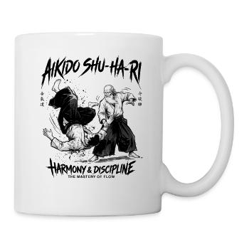 Japanese Martial Arts Aikido Flow Dynamics - Tasse - Weiß - Rechts