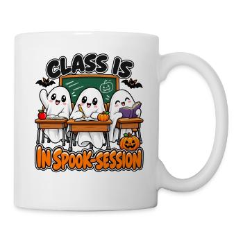 Geisterklasse Spookische Lernrunde - Tasse - Weiß - Rechts