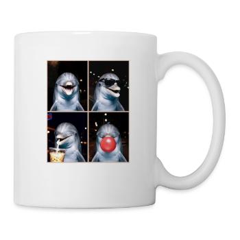 Delfine Delfin - Tasse - Weiß - Rechts