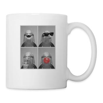 Delfine Delfin - Tasse - Weiß - Rechts