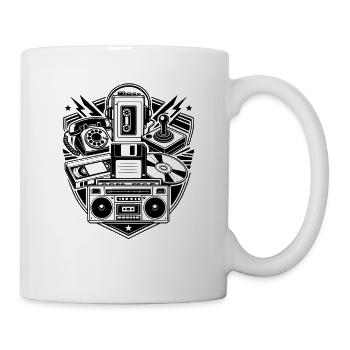 Retro Technik - Tasse - Weiß - Rechts