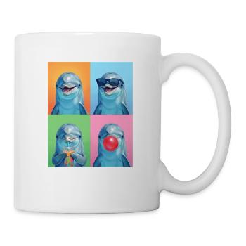 Delfine Delfin - Tasse - Weiß - Rechts