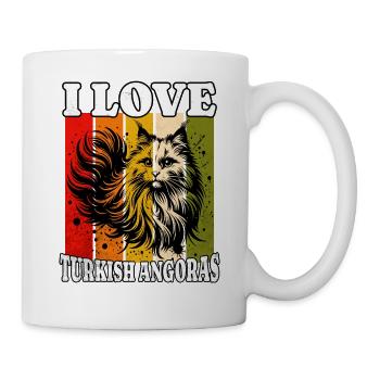 I Love Turkish Angora - Tasse - Weiß - Rechts