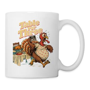 Table For Three lustige - Tasse - Weiß - Rechts