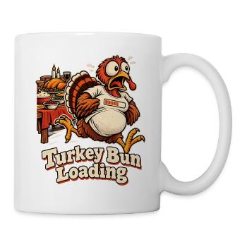 Turkey Bun Loading witzige - Tasse - Weiß - Rechts