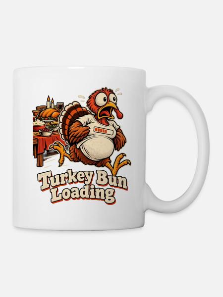 Turkey Bun Loading witzige - Tasse - Weiß