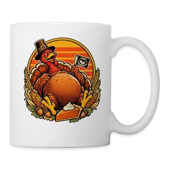 Thanksgiving Truthahn Ultraschall Retro Baby - Tasse - Weiß - Rechts