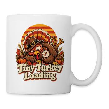 Tiny Turkey Loading Herbstwitz - Tasse - Weiß - Rechts