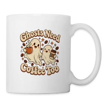 Ghosts Need Coffee Too - Tasse - Weiß - Rechts