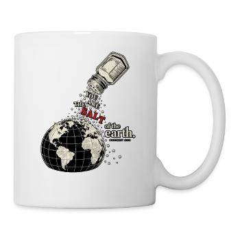 Jesus Spruch Salz der Erde Bibel - Tasse - Weiß - Rechts