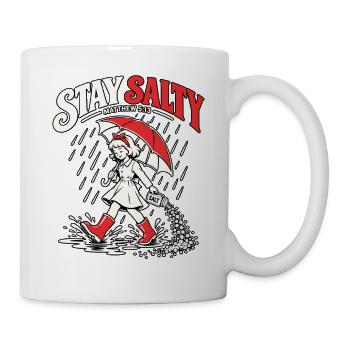 Christlicher Spruch Salz der Erde - Tasse - Weiß - Rechts