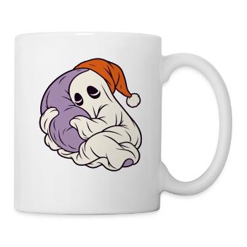 Schlafender Geist mit Weihnachtsmütze - Tasse - Weiß - Rechts