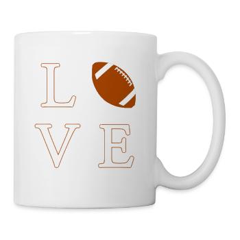 LOVE Football  - Tasse - Weiß - Rechts