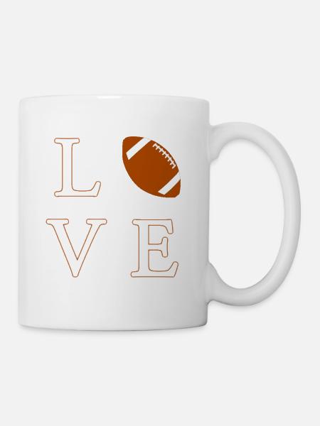 LOVE Football - Tasse - Weiß