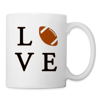 Love Football  - Tasse - Weiß - Rechts