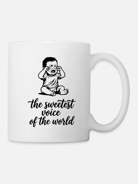 The sweetest Voice of The World Baby Singen Chor - Tasse - Weiß