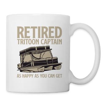 Tritoonen,Ruhestand Tritoon Bootskapitän,Liebhaber - Tasse - Weiß - Rechts