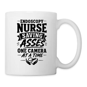 Endoskopie Pflege - Tasse - Weiß - Rechts
