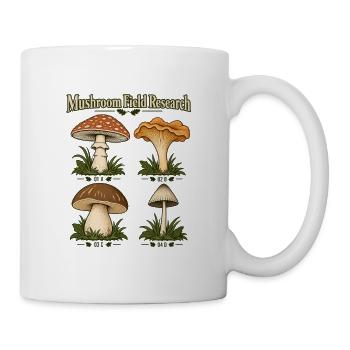 Mushroom Field Research - Tasse - Weiß - Rechts
