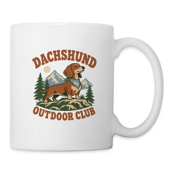 Dachshund Outdoor Club - Tasse - Weiß - Rechts