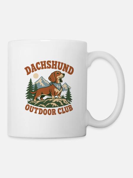 Dachshund Outdoor Club - Tasse - Weiß