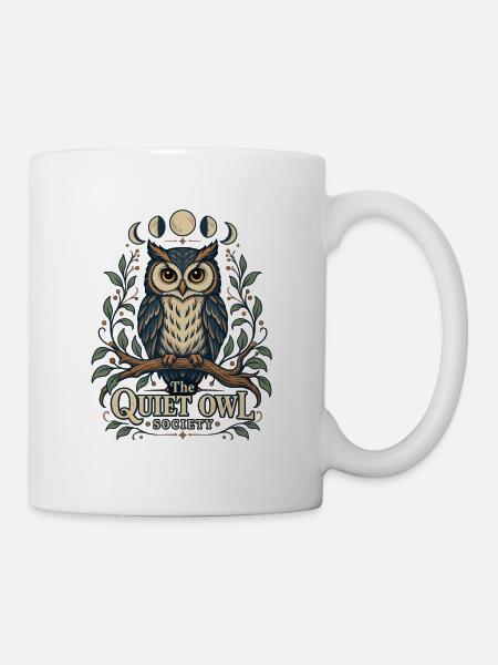 The Quiet Owl Society - Tasse - Weiß