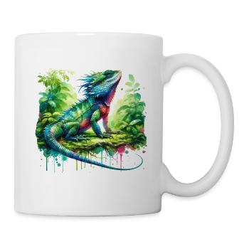 Chinesische Wasseragame Geschenk - Tasse - Weiß - Rechts