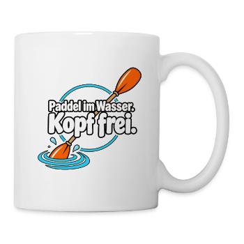 Paddelsport Paddler Kajak Kanu SUP Wassersport - Tasse - Weiß - Rechts