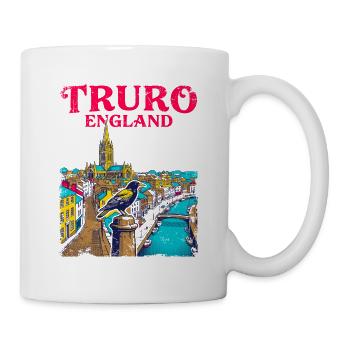 City Truro England Cathedral Scenic Sept 2026 - Tasse - Weiß - Rechts