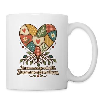 Patchworkfamilie Stiefeltern Bonusmama Bonuspapa - Tasse - Weiß - Rechts