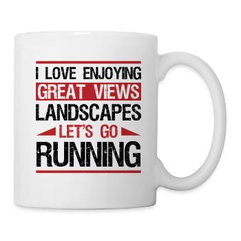 XC Running Gifts - Perfect XC Runner Design Idea - Tasse - Weiß - Rechts