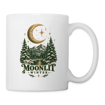 Mondbeschienener Winterwappen - Tasse - Weiß - Rechts