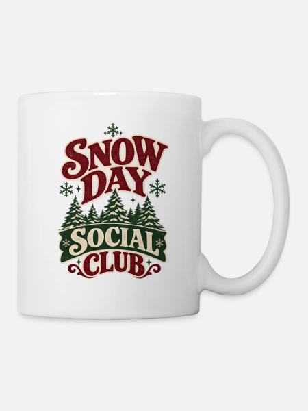Snow Day Sozialclub - Tasse - Weiß