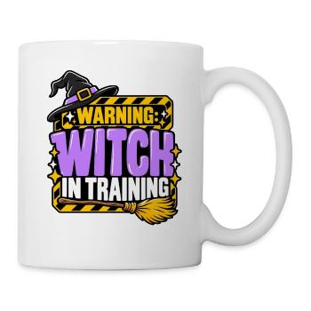 Witch in Training Warnung - Tasse - Weiß - Rechts