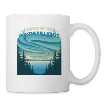 Aurora Polaris Dance Of Northern Lights - Tasse - Weiß - Rechts