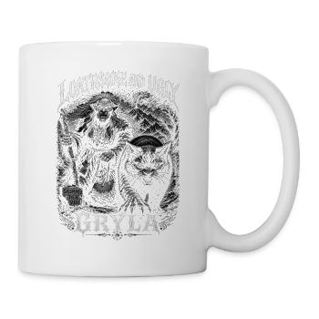 Grýla Julfest Troll mit Weihnachtskatze Nordische  - Tasse - Weiß - Rechts