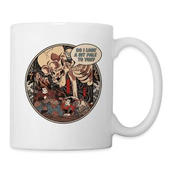 Japanese Skeleton Ukiyo-e Kuniyoshi Parody - Tasse - Weiß - Rechts