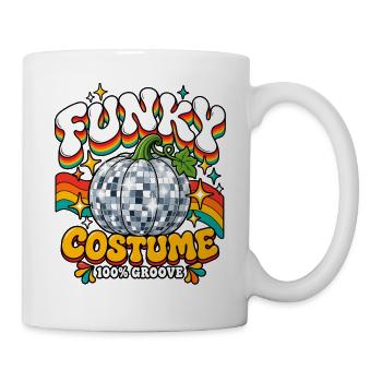 Funky Kürbis Kostüm Groove - Tasse - Weiß - Rechts
