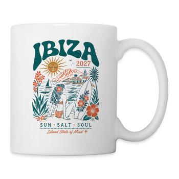Ibiza Sun Surf 2027 - Tasse - Weiß - Rechts