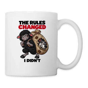 Schafe und Wolf – Die Regeln wurden geändert - Tasse - Weiß - Rechts
