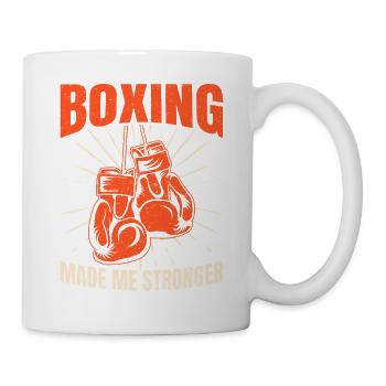 Boxing Made Me Stronger Gloves Boxing Gloves - Tasse - Weiß - Rechts