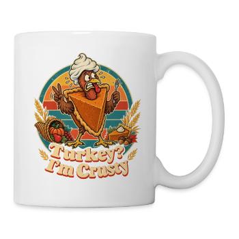 Thanksgiving Truthahn als Kürbiskuchenwitz - Tasse - Weiß - Rechts