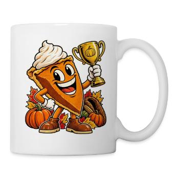 Thanksgiving Kürbiskuchen Cousin Champion - Tasse - Weiß - Rechts