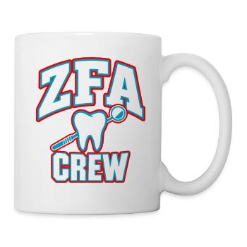 ZFA Crew – Zahnmedizin Team & Praxisalltag - Tasse - Weiß - Rechts