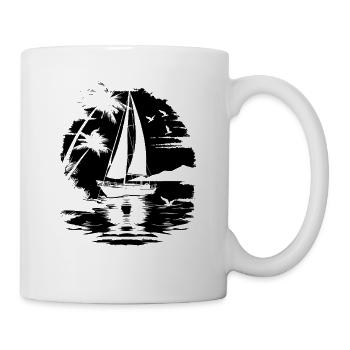 Segeln - Tasse - Weiß - Rechts