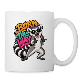 Lemur - Tasse - Weiß - Rechts