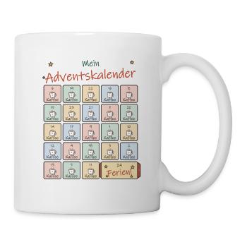 Adventskalender Kaffee für Lehrer und Lehrerinnen - Tasse - Weiß - Rechts