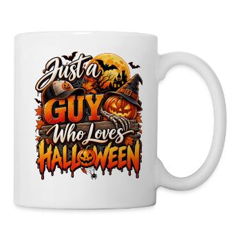 Just a Guy Who Loves Halloween - Tasse - Weiß - Rechts