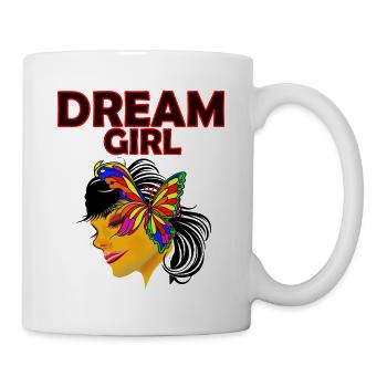 Dream Girl Schmetterlingskunst - Tasse - Weiß - Rechts